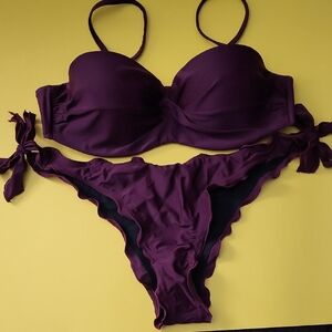 Elegant Purple Bikini Set